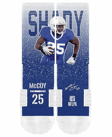 LeSean "Shady" McCoy Strideline M/L Buffalo Bills NFL Medium Length Socks New Cover