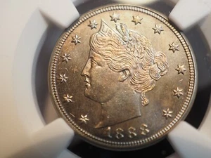 1888 LIBERTY NICKEL *PF64 NGC* NICE VIOLET TONING! - FREE SHIPPING! G0354 - Picture 1 of 4