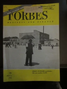 Forbes Business Magazine July 1953 Jersey Standard Stockholder 67 - Picture 1 of 1
