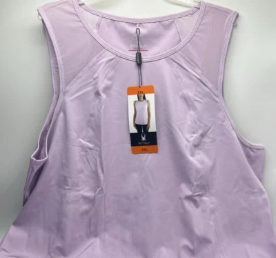 Camiseta sin mangas para mujer talla XXL Spyder suave que absorbe la humedad reflectante logotipo activo púrpura Foto 1 de 4