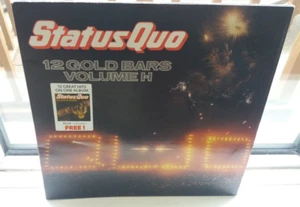 Status Quo 12 Gold Bars Volume 1+1 Vinyl Record QUOTV2 1984 Strawberry - Picture 1 of 11