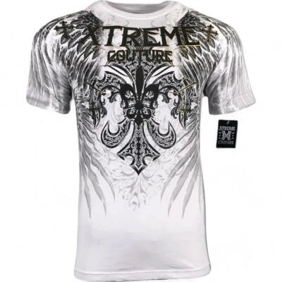 Nueva Camiseta Xtreme Couture by Affliction Para Hombre Remembrance Blanca Motociclista Camiseta S-4XL Foto 1 de 4