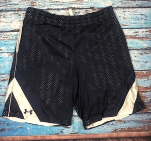 Mens UNDER ARMOUR Shorts Small Blue White Purple Logo - Picture 1 of 5