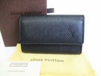 Auth LOUIS VUITTON Ardoise Taiga Leather Multicles 6 Key Cases #8459 - Image 1 of 4