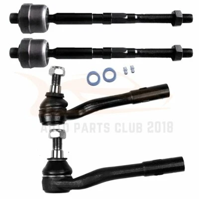 4pcs Front New Inner/Outer Tie Rod End Links Fits Mercedes Benz C240 C320 CLK 63 Foto 1 de 4