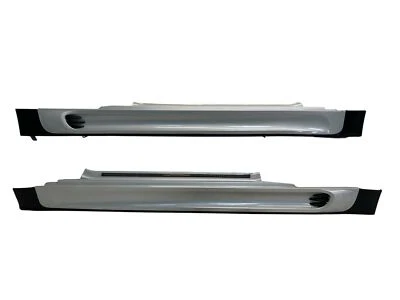 Par de Saia Lateral Mini Cooper JCW Aero Prata Branca 2007-2015 R56 R57 R58 R59 489 - Imagem 1 de 4