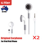 2xoriginal Apple Headphones Earphones Earbuds For Ipod Iphone Nano Genuine 120cm