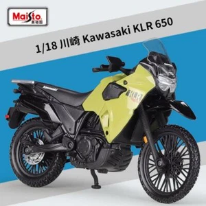 Maisto 1:18 Kawasaki KLR650 Motorcycle Model Bike New in Box - Picture 1 of 6