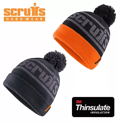 Scruffs VINTAGE BOBBLE HAT Thermal Winter Wooly Hat Winter Work Wear - Image 1 of 4
