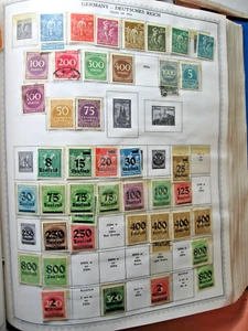 75 Germany Issue of 1923 Stamps from 1955 Supreme Global Album - Picture 1 of 2