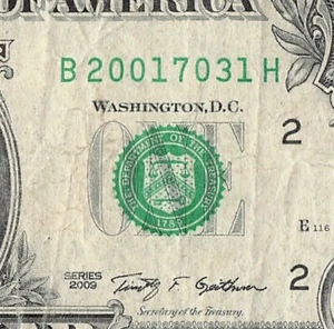JULY 07 31 Birthday Fancy Serial Number One Dollar Bill Date Note 07 07 31 - Picture 1 of 11