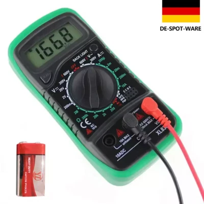 UNBRAND Multimeter Digital Voltmeter Spannungsmesser Spannungsprüfer Strom Messgerät DE