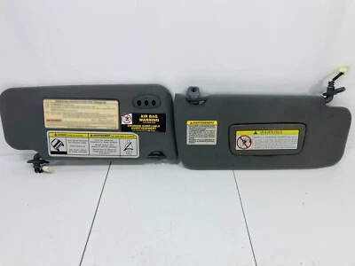 1997-2004 Nissan Pathfinder Infiniti QX4 Sun Visor Set of 2 w/HomeLink Gray OEM Foto 1 de 4