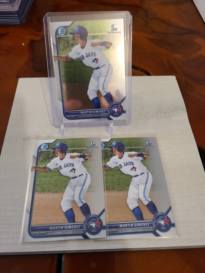 2022 Bowman Chrome Prospects Baseball MARTIN GIMENEZ  #BCP-97 3 CARD LOT🔥🔥 - Image 1 of 4