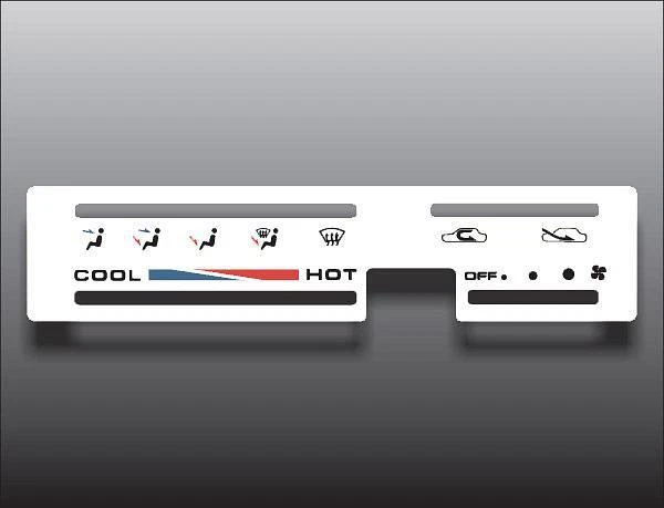 Suzuki Samurai 1986-1995 ventilación cuadrada blanco interruptor de control de calefacción superposición HVAC Foto 1 de 1