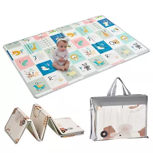 VEVOR 51"x79" Baby Play Mat Kids Crawling Soft Activity Floor Playmat 2 Side - Picture 1 of 12
