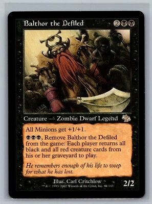 Magic The Gathering Judgment Balthor the Defiled #61/143 MTG TCG CCG - Image 1 of 2