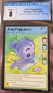 NEOPETS JELLY PUPPYBLEW SECRET GRADED CCG 8 HANNAH & THE ICE CAVES 154/150 - Bild 1 von 3