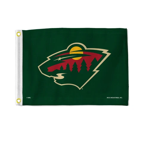 Minnesota Wild 12" x 18" Boat Flag Golf Cart Flag Cover