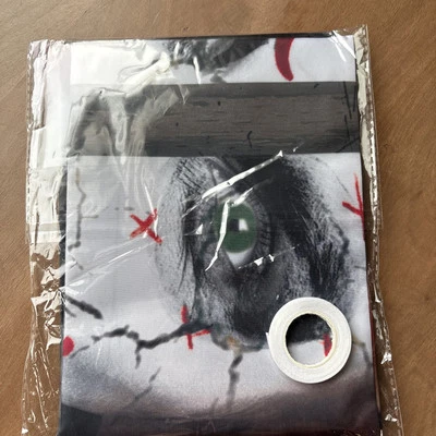 Decoraciones de ventana de Halloween/telón de fondo de ventana de payaso espeluznante de miedo/decoración de fiesta Foto 1 de 4