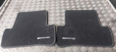 MERCEDES C CLASS W204 07-15 INTERIOR FLOOR AMG CARPETS MATS Pair rear - Image 1 of 4