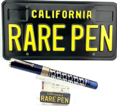 Montegrappa European Community 50th Anni Sterling Silver Fountain Pen 18K M NEW - Image 1 of 4