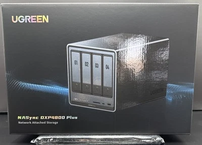 UGREEN NASync DXP4800 Plus 4-bay NAS /w Intel Gold 8505 8GB DDR5 128GB SSD - Image 1 of 3