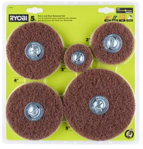 RYOBI Lack- und Entrostungsscheiben-Sortiment-Set (5-teilig) - Bild 1 von 3