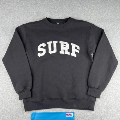 Billabong Sweatshirt Womens Small Black Surf Spell Out Long Sleeve Crew Neck - Image 1 of 4