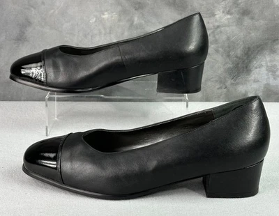 Drew Women's Black ~ MANDI ~ Heel Pump Shoe sz 10 1/2 W (S2275) w/ Box - Image 1 of 4
