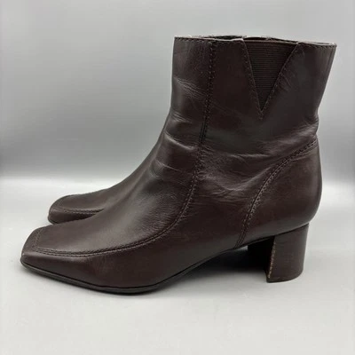 Nine West Booties Women’s Size 7 Leather Zip WNHOWIROLL Elastic (Defects) - Image 1 of 4