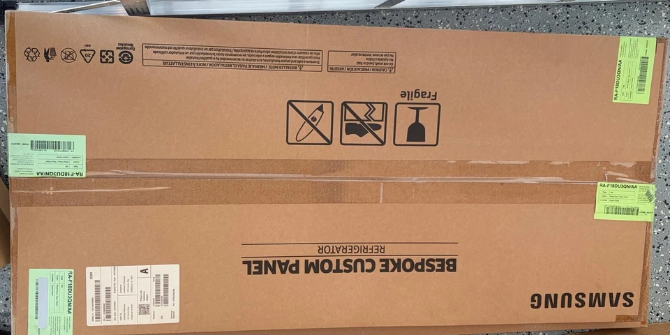 Paneles de refrigerador Samsung de 3 puertas con puertas francesas a medida - metal azul marino Foto 1 de 3