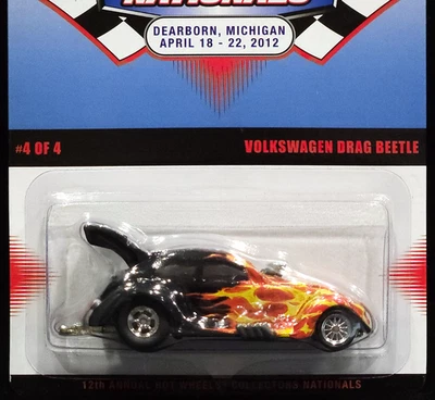 Coche de convención de los nacionales Hot Wheels VW Volkswagen Drag Beetle 2012 00095/1100 Foto 1 de 4