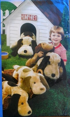 VTG VOGUE 2848 SEW PATTERN STUFFED DOGS PUPPIES 21.5" 30.5" 41" PETS TOY UC/FF - Image 1 of 3