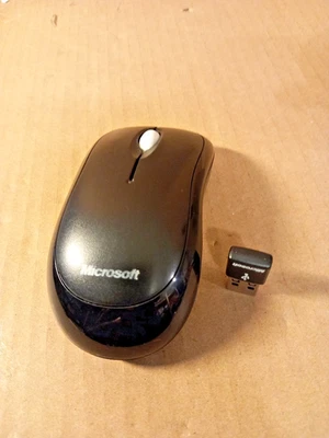Microsoft Wireless Mouse 1000 Model 1454 + DONGLE - Image 1 of 4