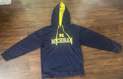University of Michigan Wolverines Hoodie Majestic Section 101 Mens Medium NCAA - Image 1 of 4