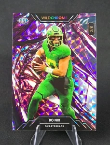 Bo Nix Wild Chrome 2023 Wild Card # WCG-PR Cracked Ice /8 - Bild 1 von 2