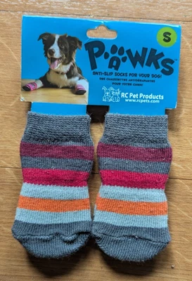 Calcetines antideslizantes Pawks para tu perro, talla pequeña, 2 pares Foto 1 de 2