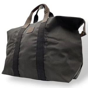 Dunhill Herringbone Pattern Big Tote Boston Bag Authentic - Picture 1 of 10