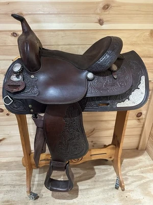 14” Crates Youth Western Show Saddle Model 144M - Image 1 of 4