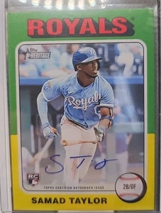2024 Topps Heritage High Number Samad Taylor autograph auto rookie RC - Picture 1 of 2
