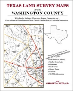 Washington County Texas Landvermessungskarten Genealogie TX - Bild 1 von 1