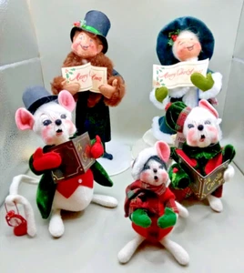 Fiive (5) Annalee Christmas Carolers NWT - Picture 1 of 15