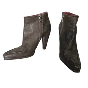Botines de cuero marrón Prada talla 37 - Imagen 1 de 14