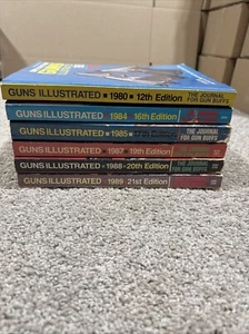 Guns Illustrated Books Lot Of 6 1980,1984,1985,1987,1988,1989 - Imagen 1 de 15