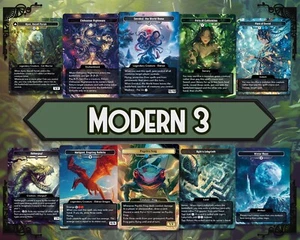 x10 MH3 Custom Cards - Ajani, Nethergoyf, Winter Moon, Herigast, Emrakul... - Bild 1 von 7