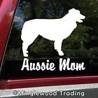 Aussie Mom Vinyl Sticker -V1- Australian Shepherd Auss Dog Puppy - Die Cut Decal