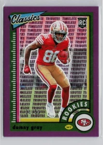 2022 Panini Classics Purple Timeless Tributes  #190 Danny Gray /50 (RC) 49ers - Picture 1 of 3