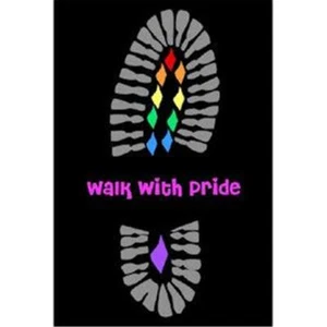 Walk With Pride Refrigerator Magnet Lesbian Gay Pride LGBTQ - Picture 1 of 1
