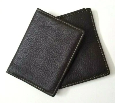 Lote de 3 FOSSIL ID o Portatarjetas de Crédito Marrón con Plástico SIN LOGOTIPO IMPRESO Foto 1 de 3